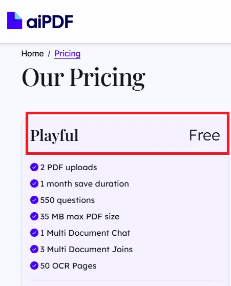 Aipdf free offer